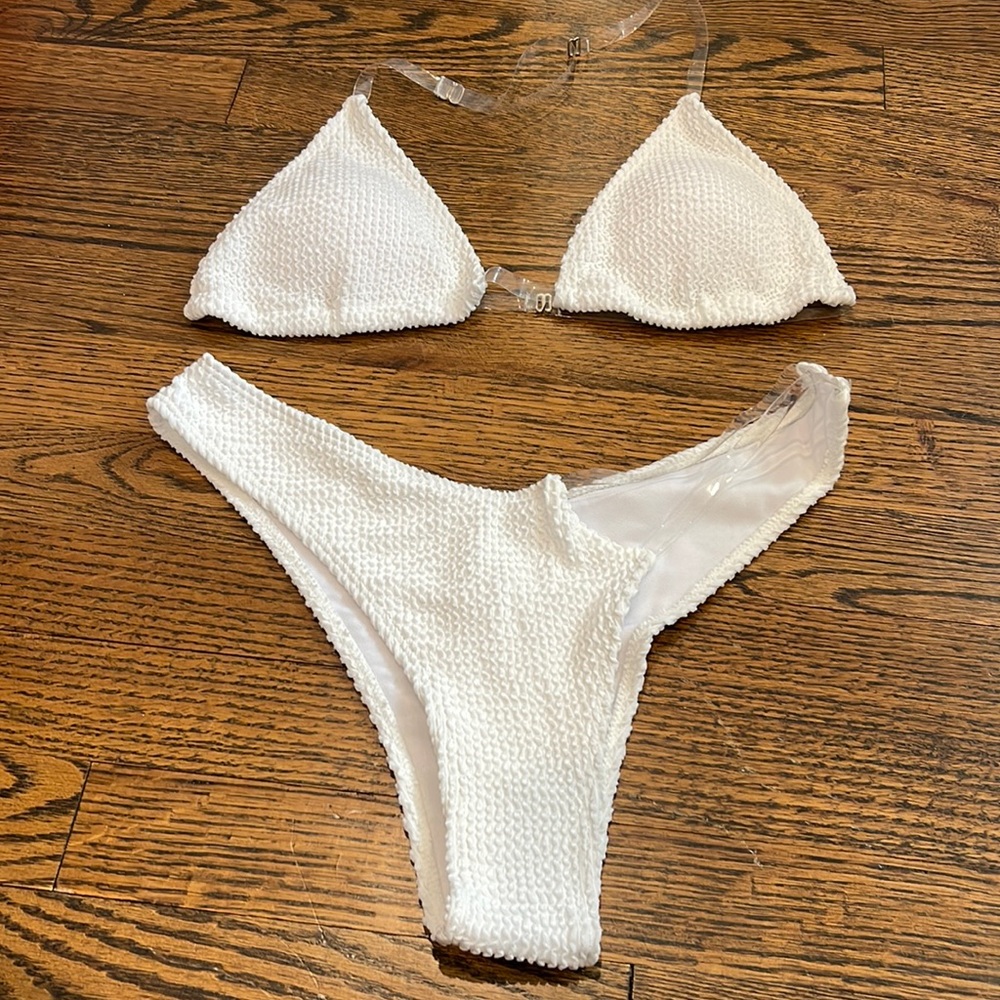 White bathing suit